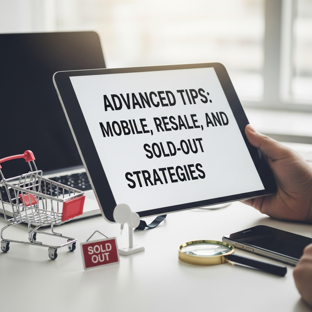 Mobile, resale, and sold-out ticket tips.
