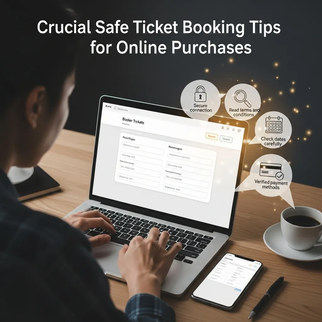 Safe ticket booking tips online