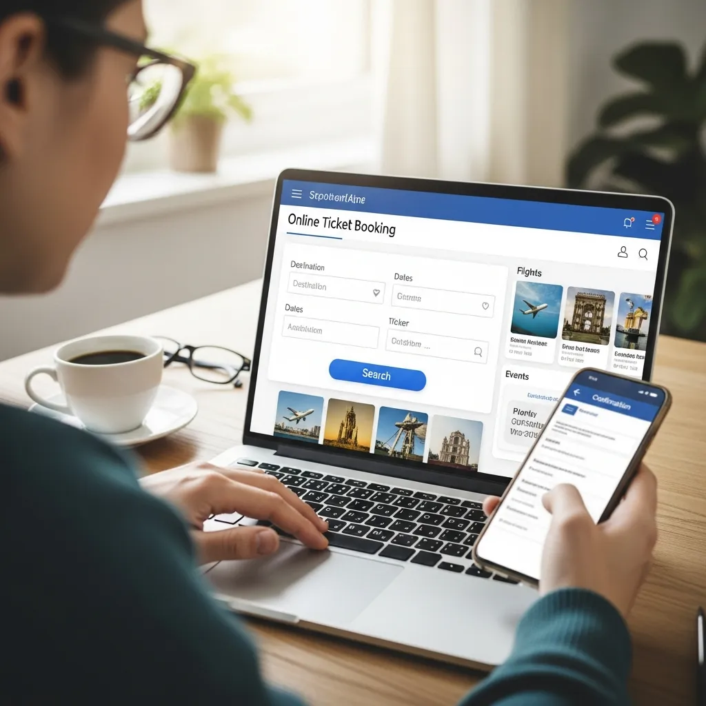 Online ticket booking guide