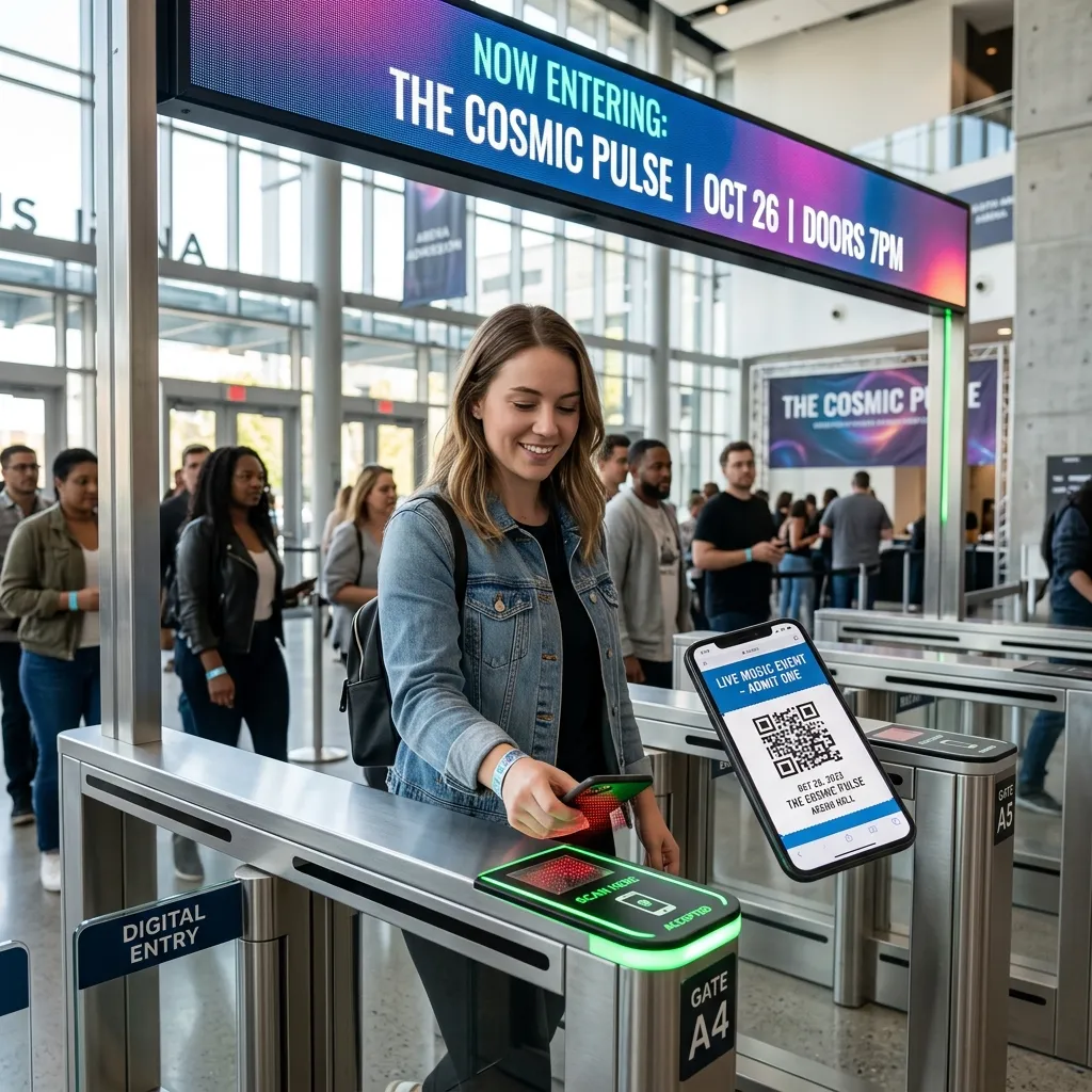 Mobile ticket entry system