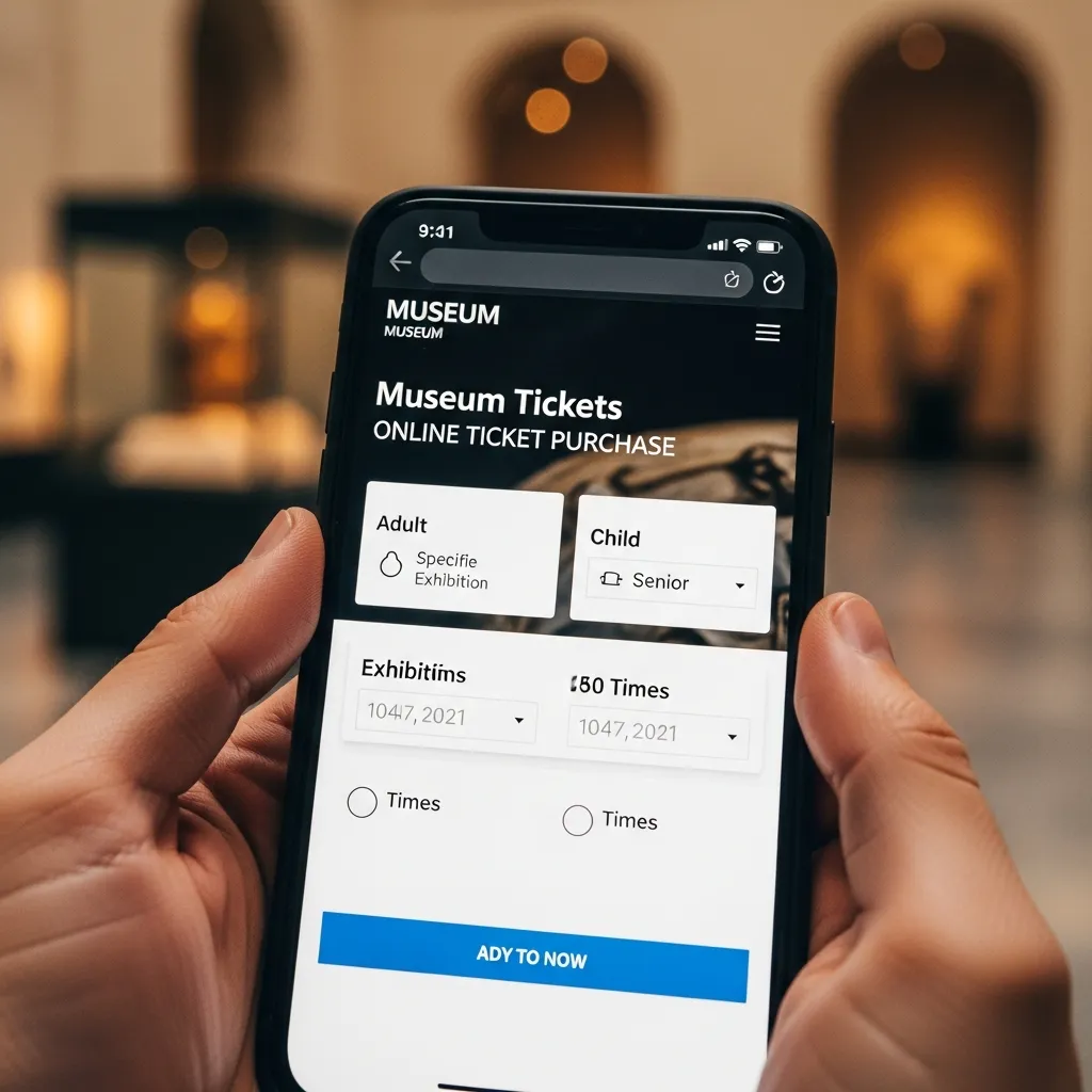 Museum tickets online with QR code
