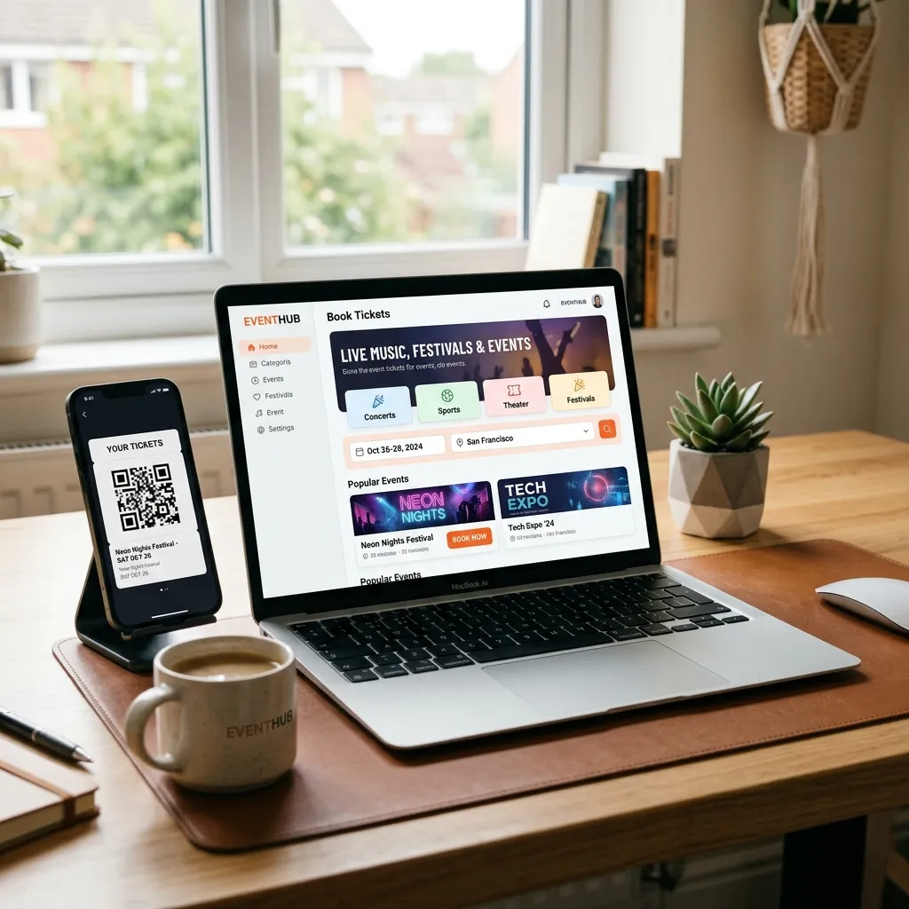 Overview of an event ticket booking platform