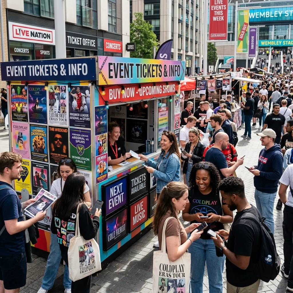 Ticket market flow between buyers and sellers