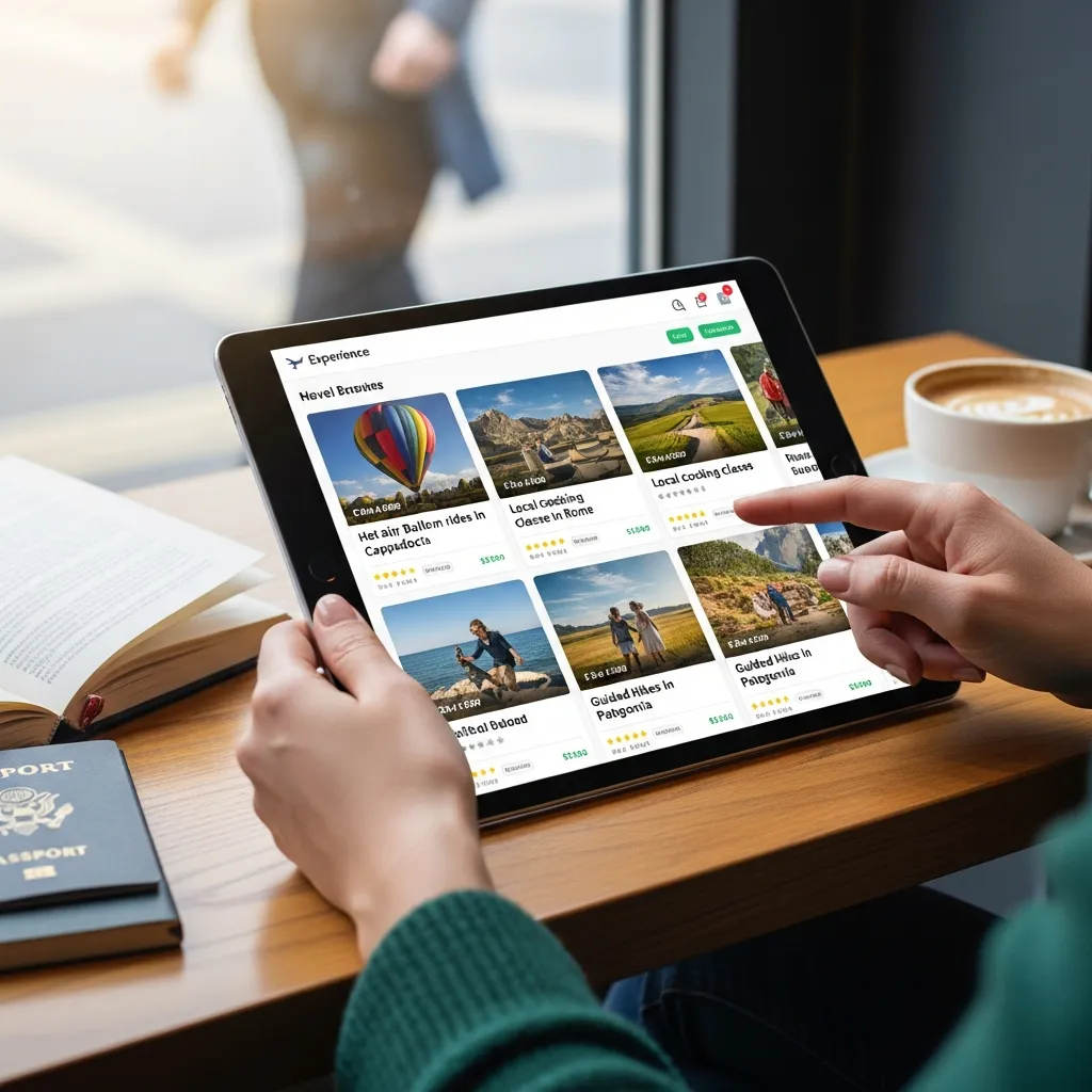 Travel experience booking platform overview